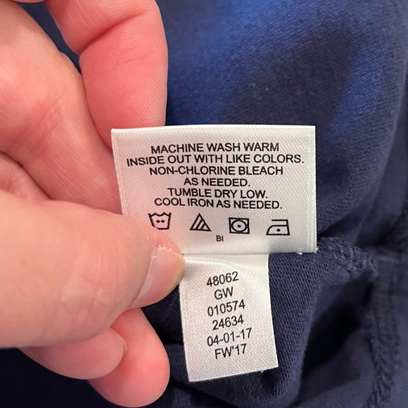 Hanna Andersson Red Navy Gray LS Shirt Stars Stripes Boys Size 140 = 10 US EUC - Picture 5 of 5